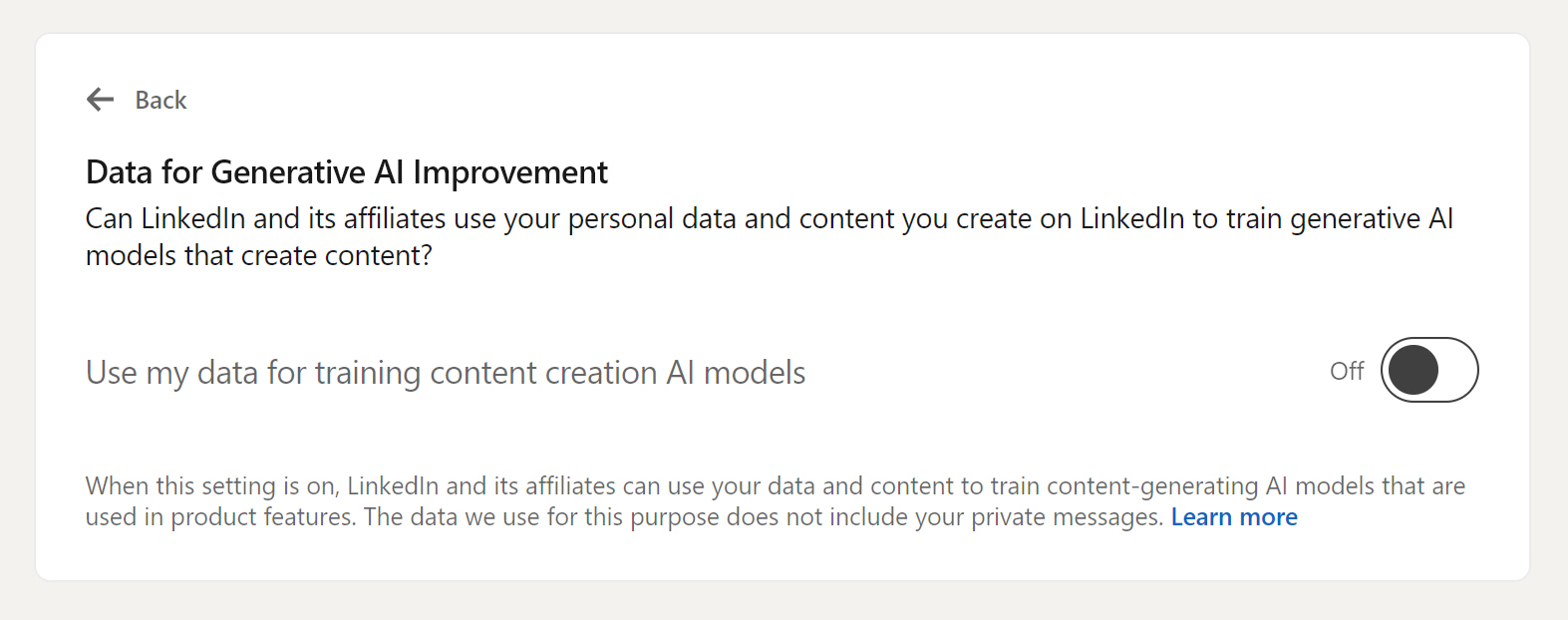 حریم خصوصی لینکدین
