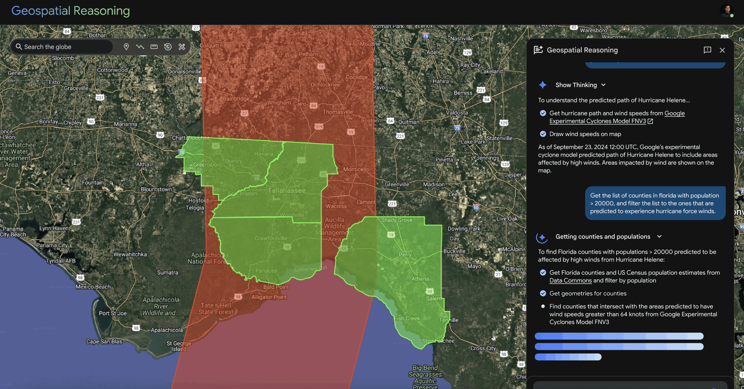 هوش مصنوعی Google Earth