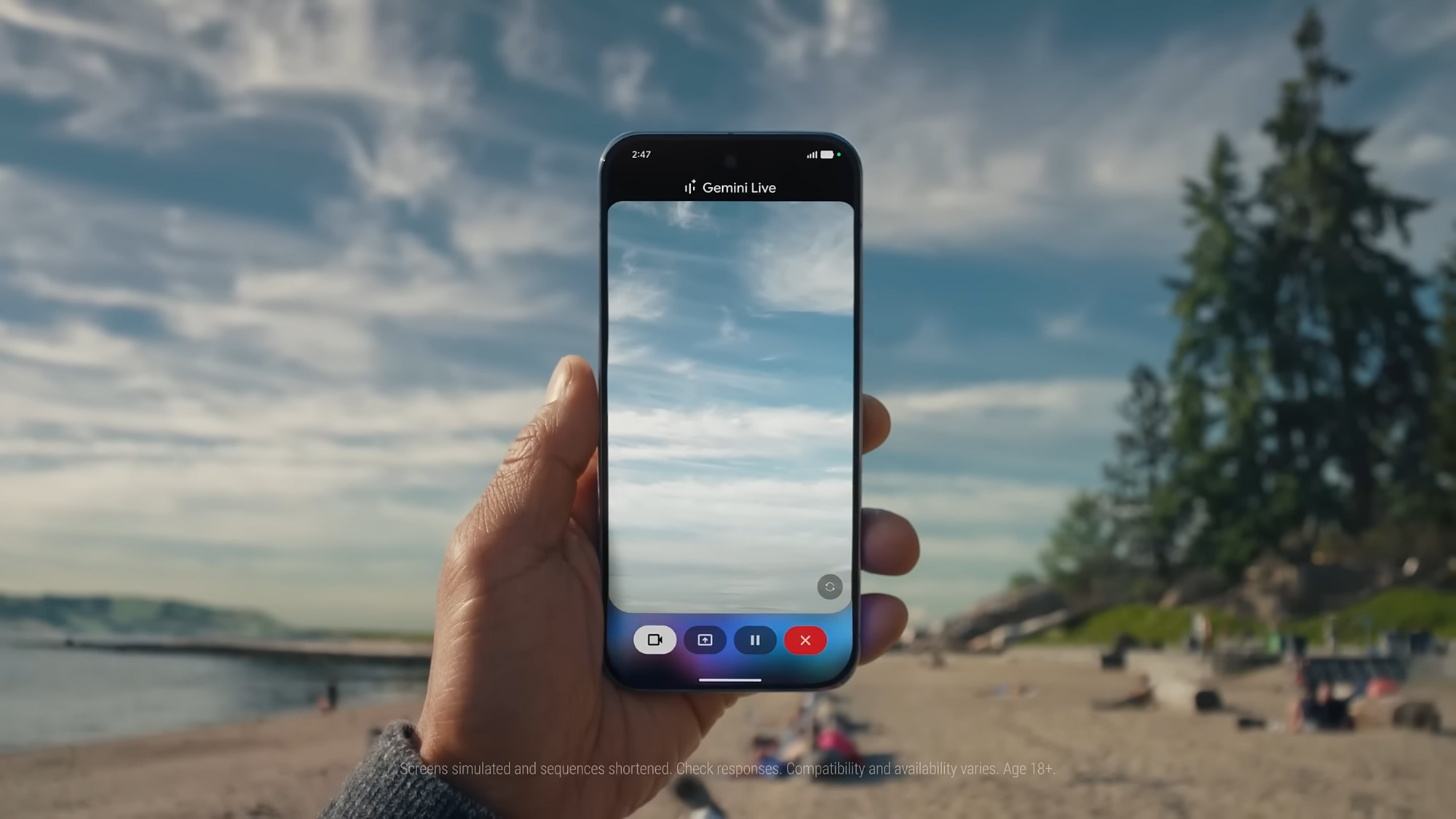 به‌روزرسانی Gemini Live