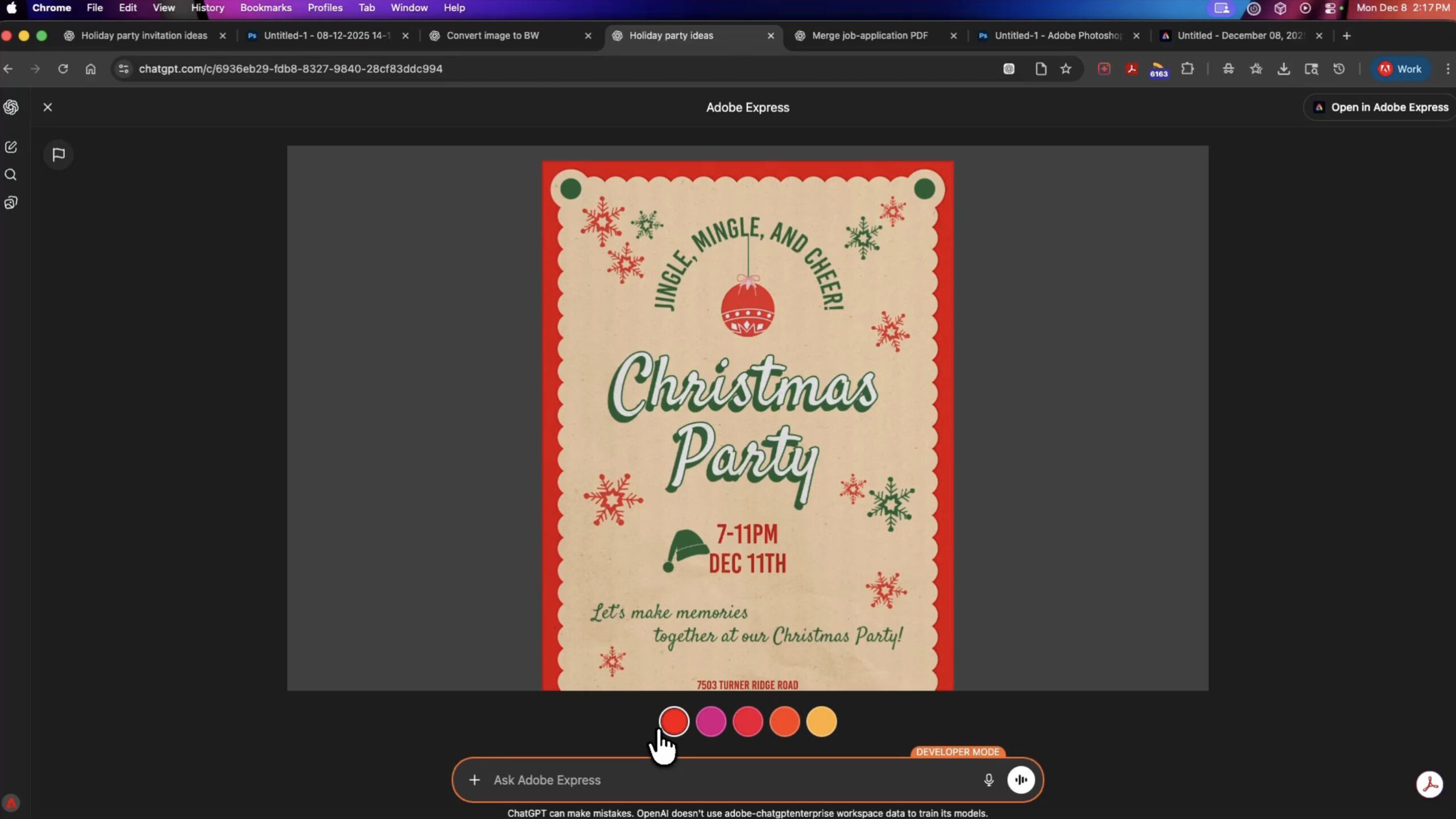 فتوشاپ در ChatGPT