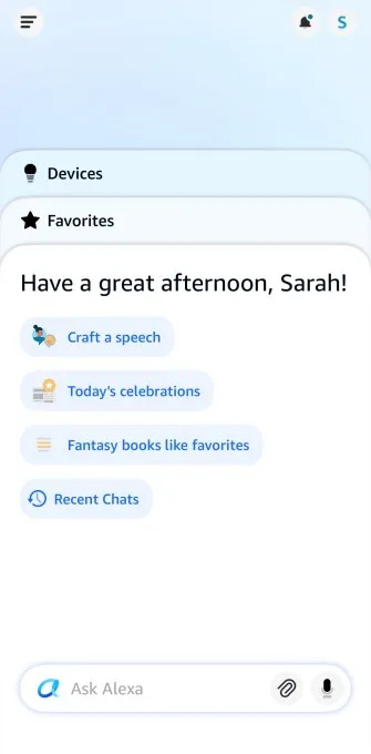 الکسا پلاس در وب