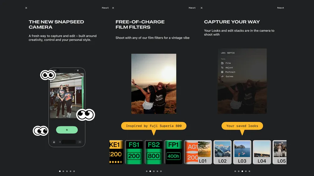 دوربین Snapseed برای آیفون